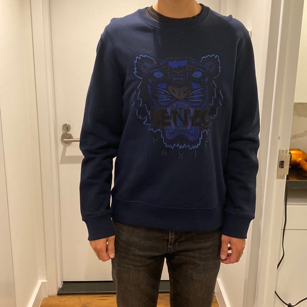 Kenzo mens crew neck navy blue